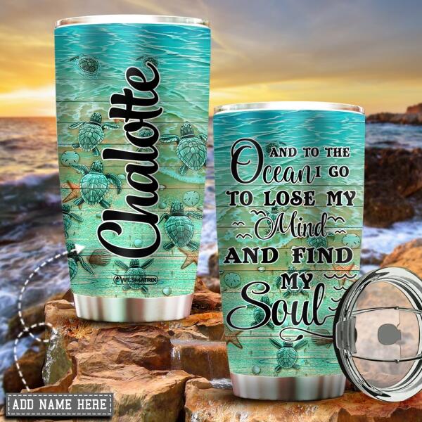 Turtle And To The Ocean Personalized - Tumbler - Owls Matrix LTD