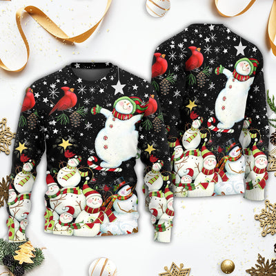 Christmas The World Of Christmas With Snowman - Sweater - Ugly Christmas Sweaters - Owls Matrix LTD