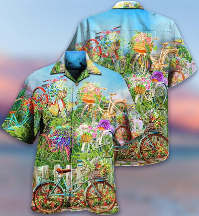 Bike Love Flowers So Much - Hawaiian Shirt - Owls Matrix LTD