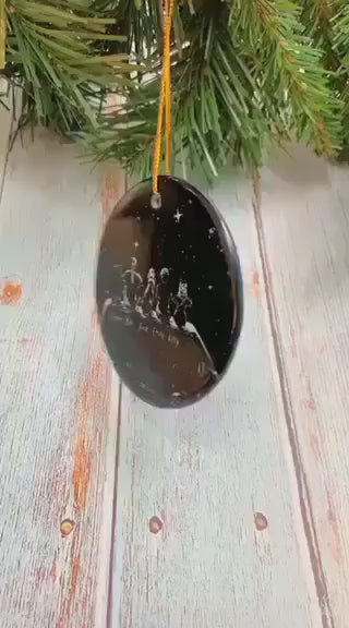 Family Behind Every Crazy Daughter - Circle Ornament
