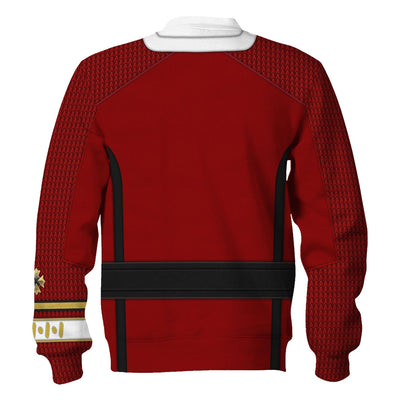 Star Trek Star Trek Admiral Pike Costume Fleece Cool - Sweater - Ugly Christmas Sweater
