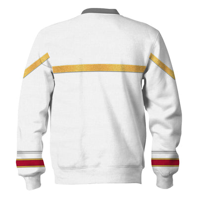 Star Trek Insurrection Nemesis Mess Dress Uniform White Cool - Sweater - Ugly Christmas Sweater