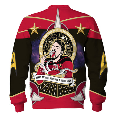 Star Trek Riker the Klingon Foodie Cool - Sweater - Ugly Christmas Sweater