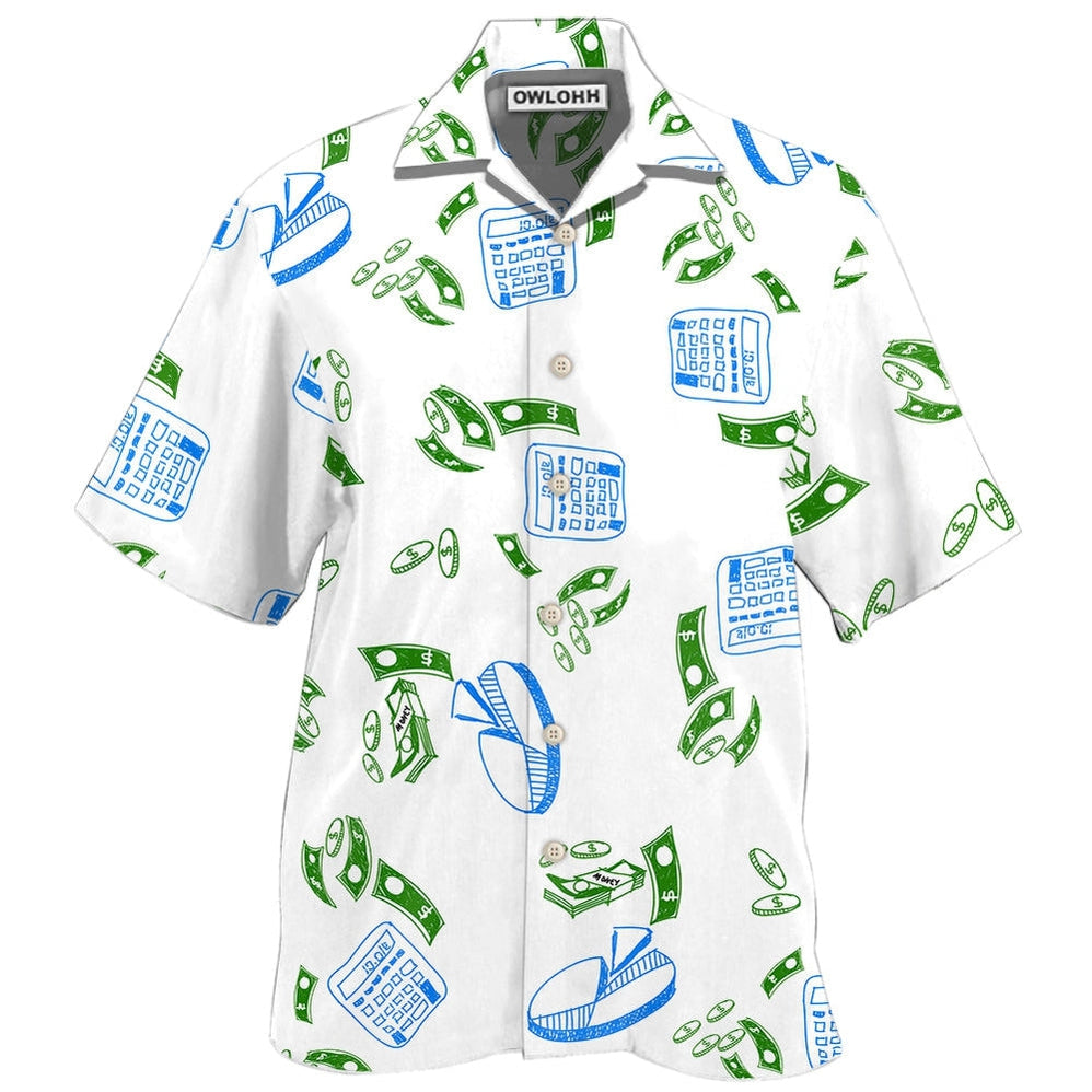 Hawaiian Shirt / Adults / S Accountant Money Chart Basic - Hawaiian Shirt - Owls Matrix LTD