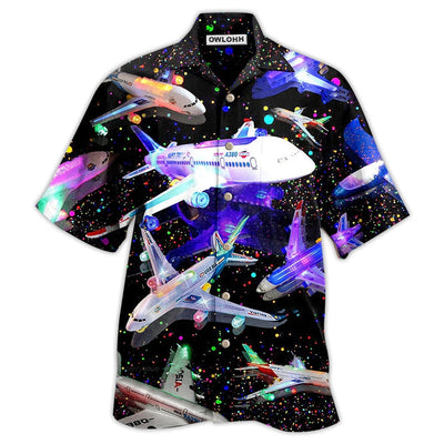 Hawaiian Shirt / Adults / S Airplane Fly To Dreams - Hawaiian Shirt - Owls Matrix LTD