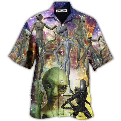 Hawaiian Shirt / Adults / S Alien Mysterious Galaxy - Hawaiian Shirt - Owls Matrix LTD