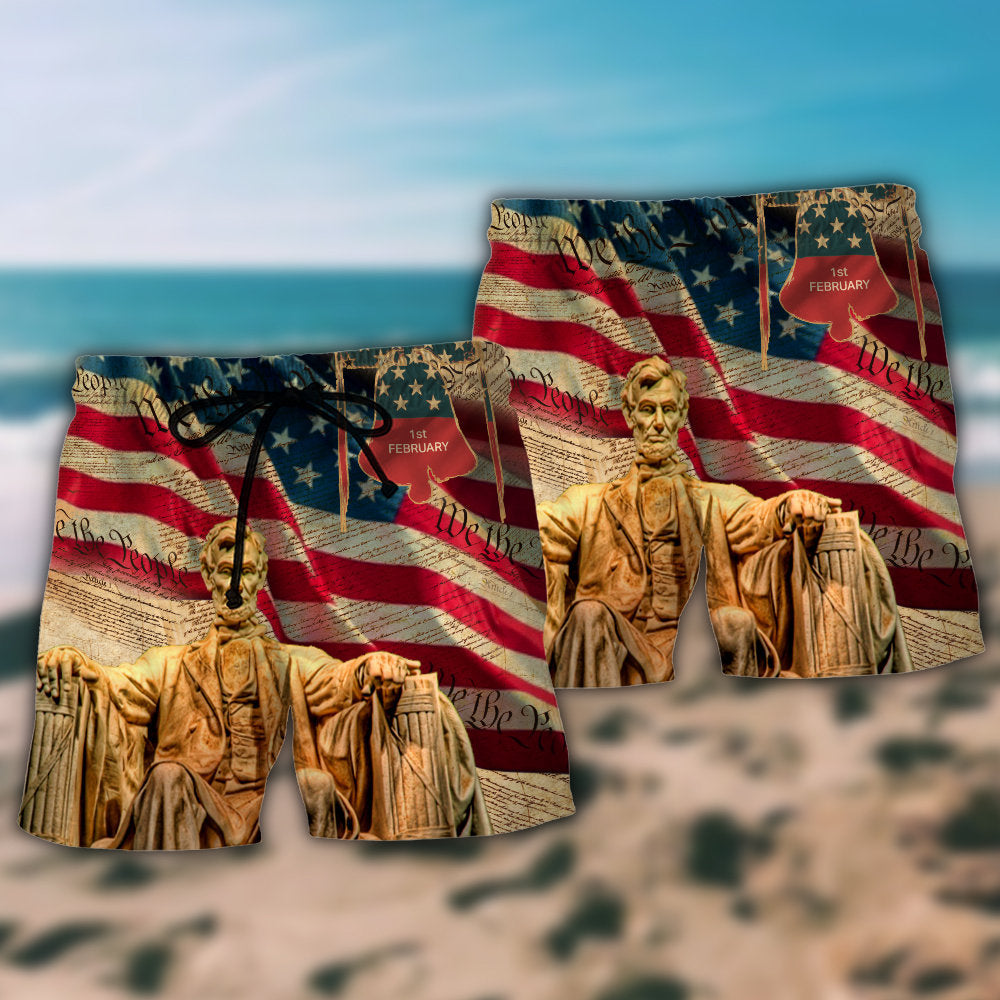 America Love Day Freedom - Beach Short - Owls Matrix LTD