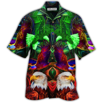 Hawaiian Shirt / Adults / S Eagle American Amazing and Cool - Hawaiian Shirt - Owls Matrix LTD