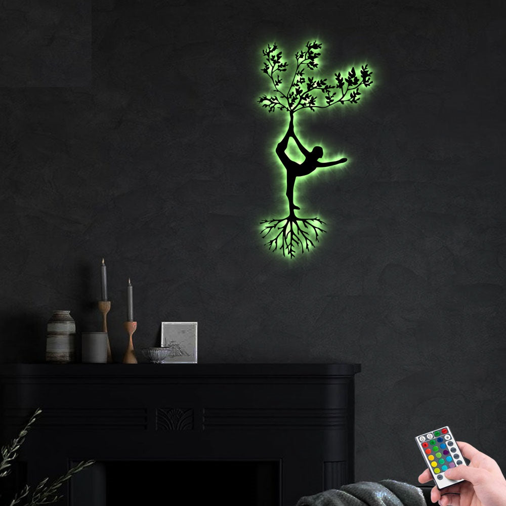 Yoga Tree Afcultures - Led Light Metal - Owls Matrix LTD