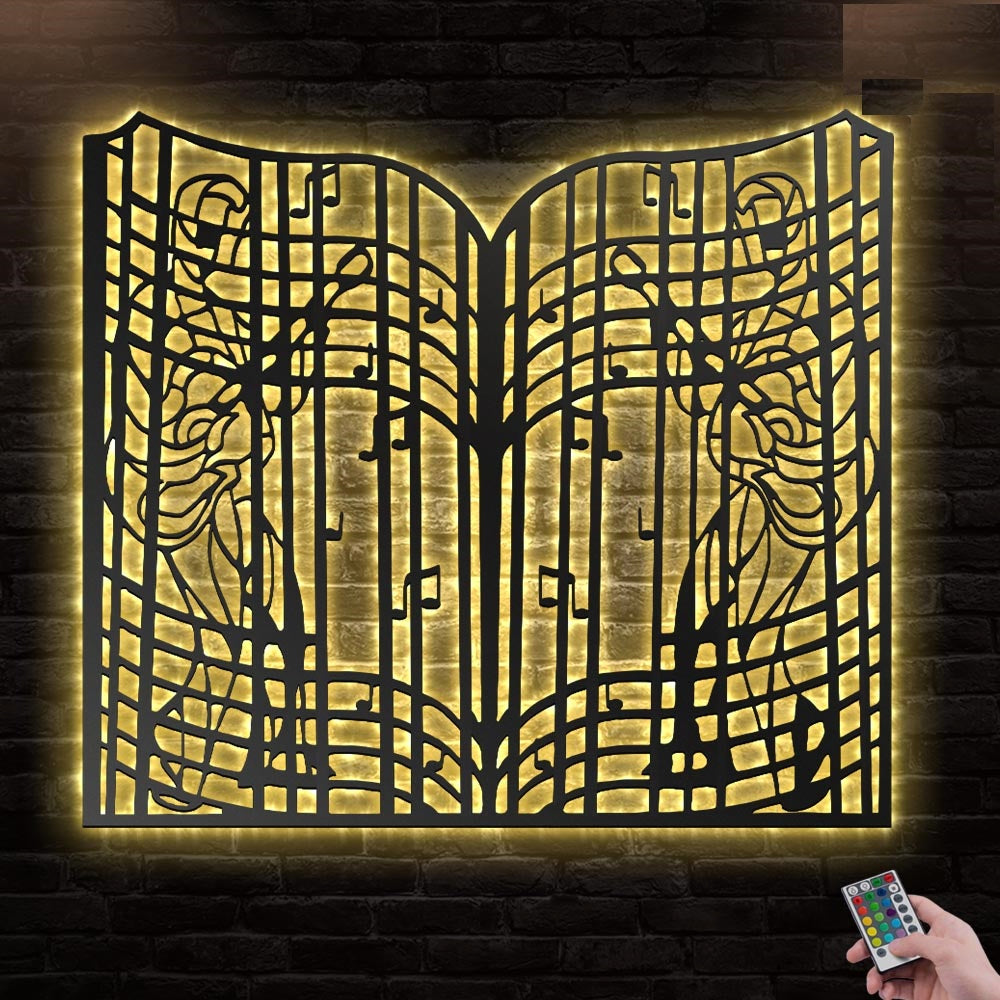 12"x12" Game Decoration For Room - Led Light Metal - Owls Matrix LTD