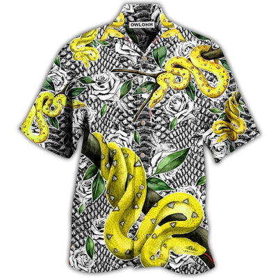 Hawaiian Shirt / Adults / S Snake Animals Awesome Snake - Hawaiian Shirt - Owls Matrix LTD