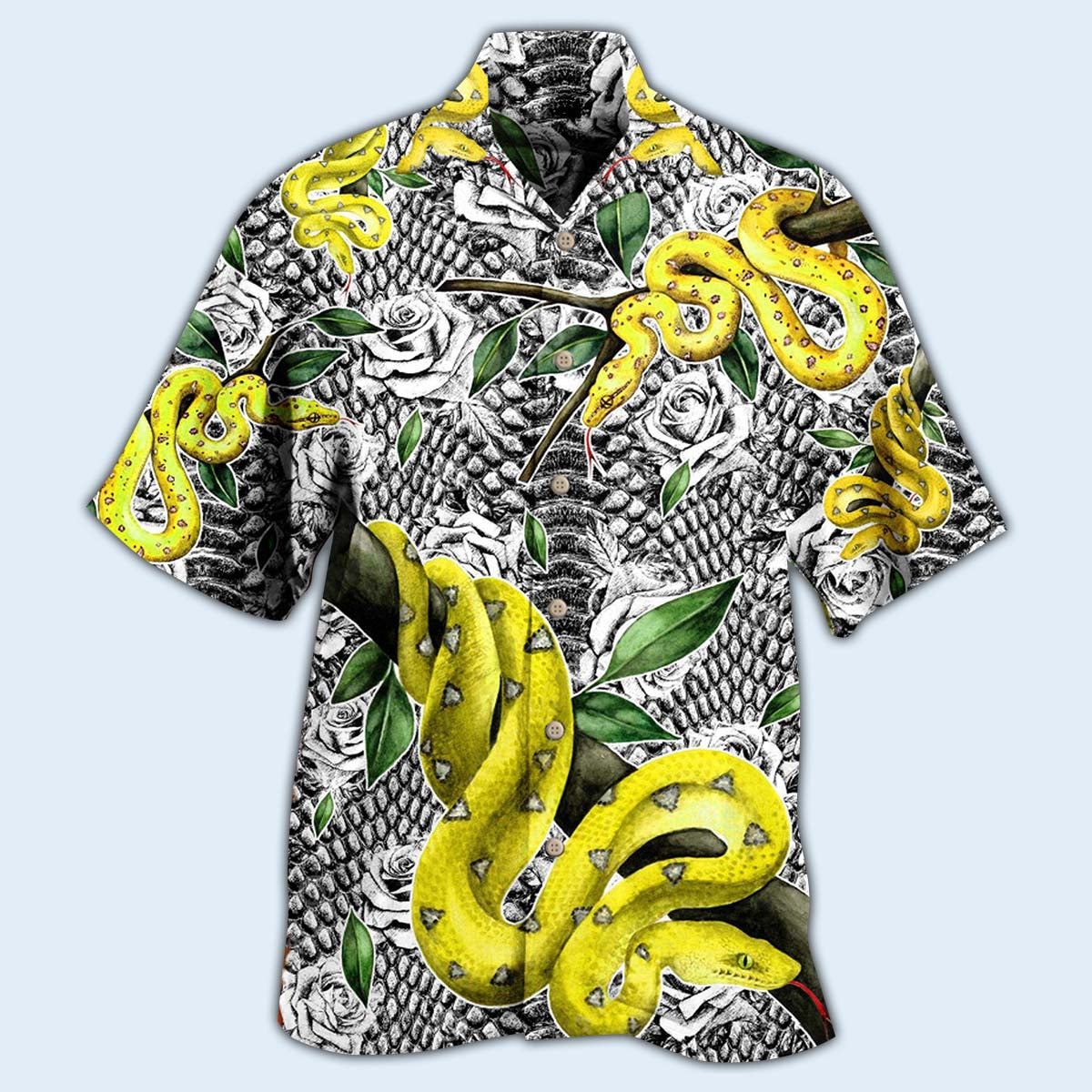 Snake Animals Awesome Snake - Hawaiian Shirt - Owls Matrix LTD