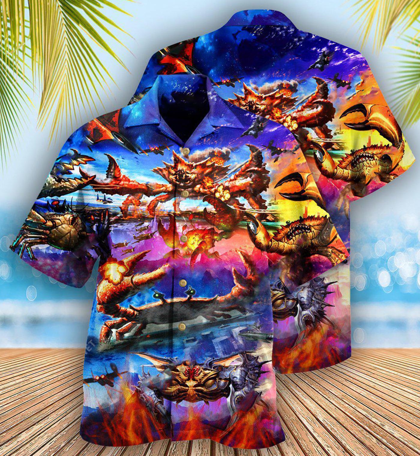 Crab King Of Crab War So Stunning - Hawaiian Shirt - Owls Matrix LTD