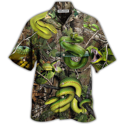 Hawaiian Shirt / Adults / S Snake Will Always Bite Back So Be Careful - Hawaiian Shirt - Owls Matrix LTD