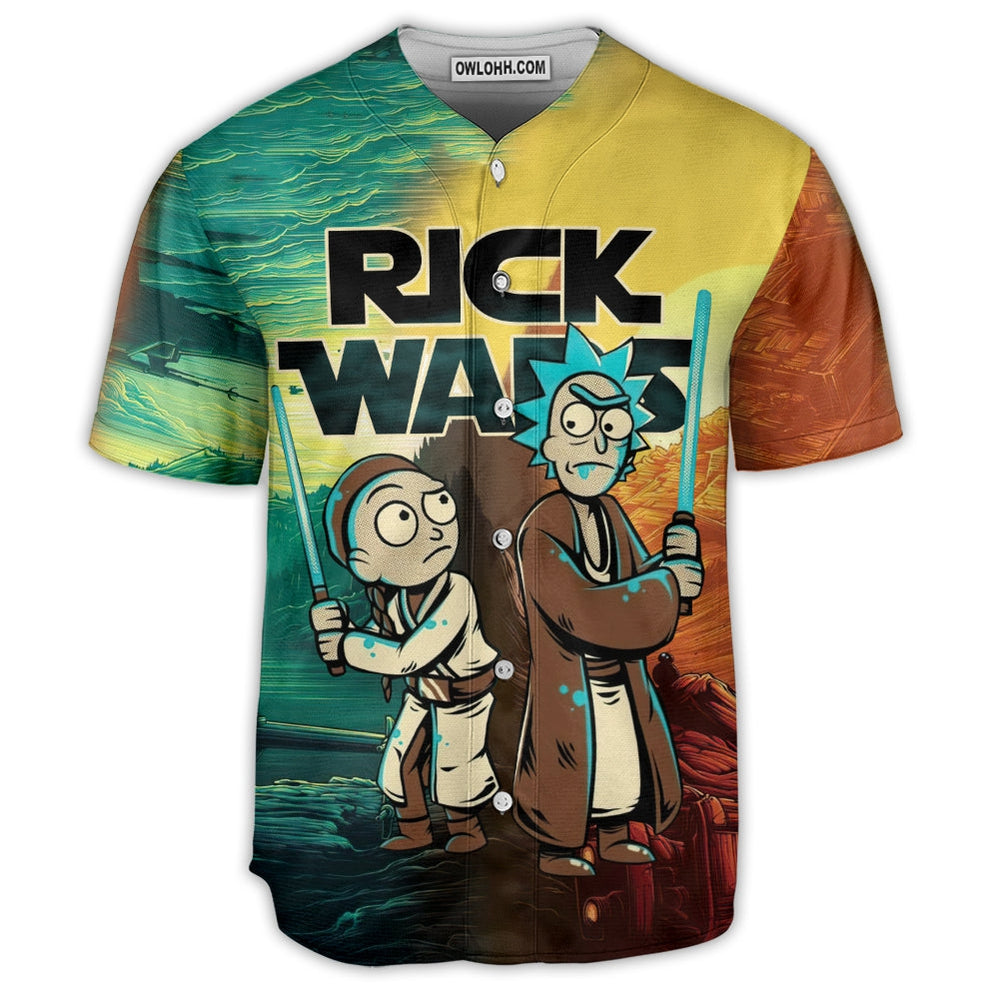 Rick And Morty 25 Rick Wars Star Wars Funny - Baseball Jersey