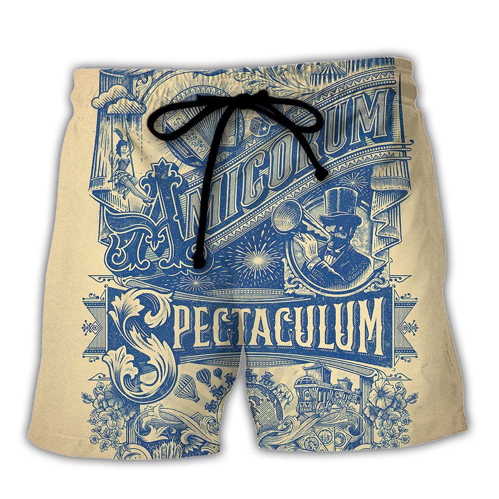 Music Event Tomorrowland Festival Vintage Style - Beach Short