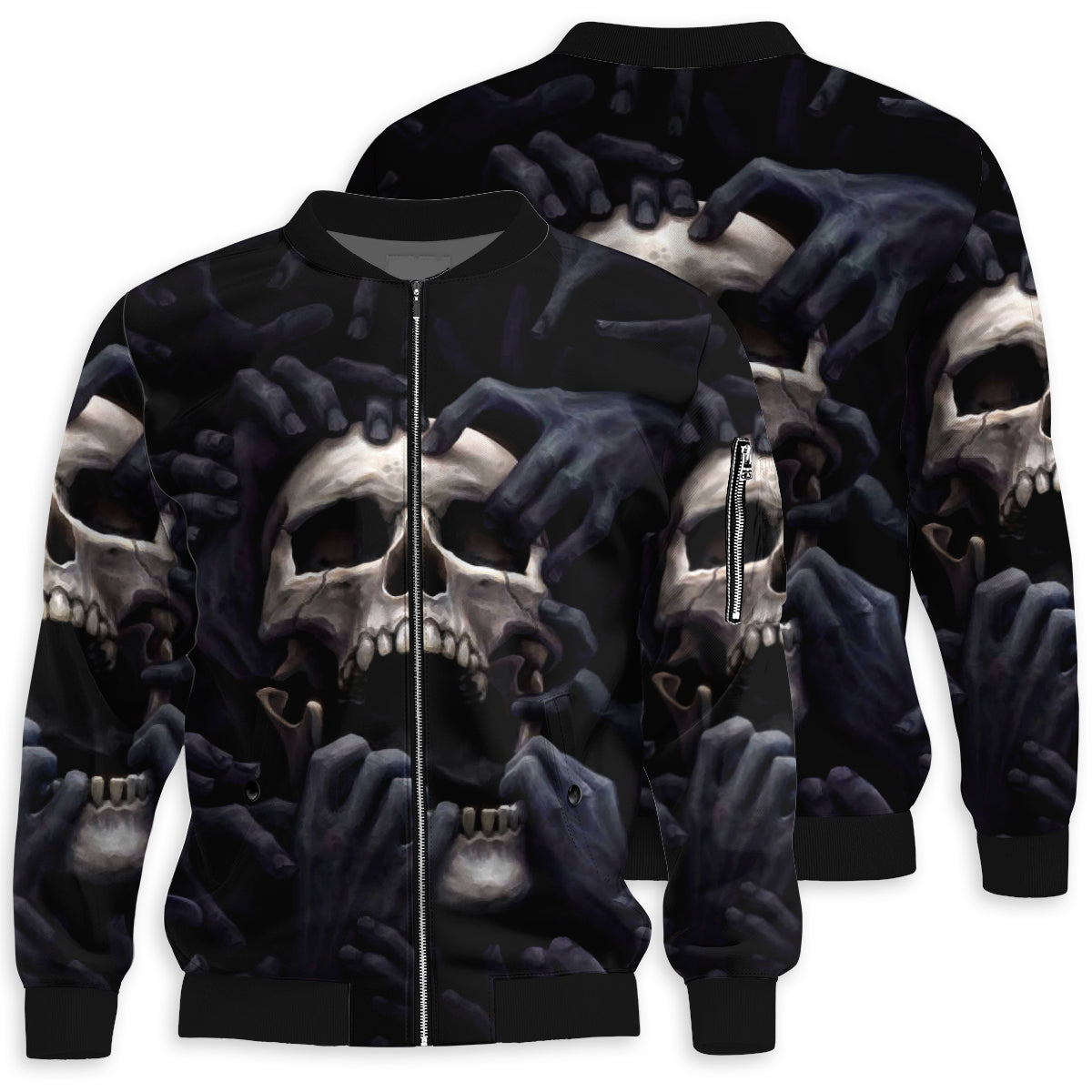 S Skull Love Darkness Amazing - Bomber Jacket - Owls Matrix LTD