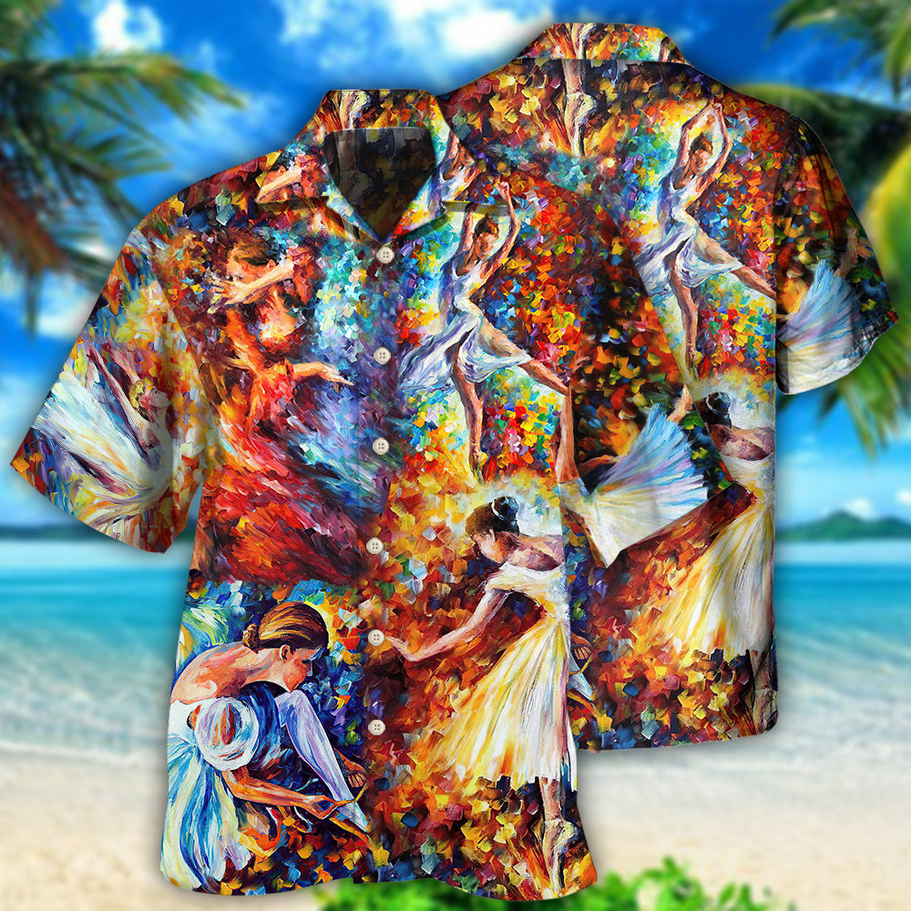 Ballet Colorful Lovely Day - Hawaiian Shirt - Owls Matrix LTD