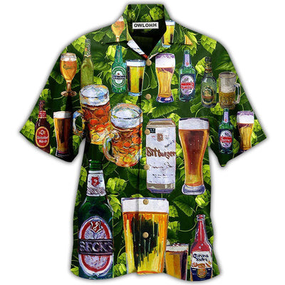 Hawaiian Shirt / Adults / S Beer Love It - Hawaiian Shirt - Owls Matrix LTD