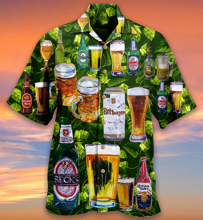 Beer Love It - Hawaiian Shirt - Owls Matrix LTD