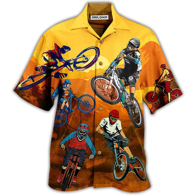 Hawaiian Shirt / Adults / S Bike Racing Always Love It - Hawaiian Shirt - Owls Matrix LTD