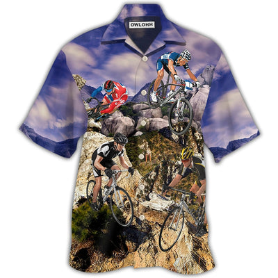 Hawaiian Shirt / Adults / S Bike Mountain So Cool - Hawaiian Shirt - Owls Matrix LTD