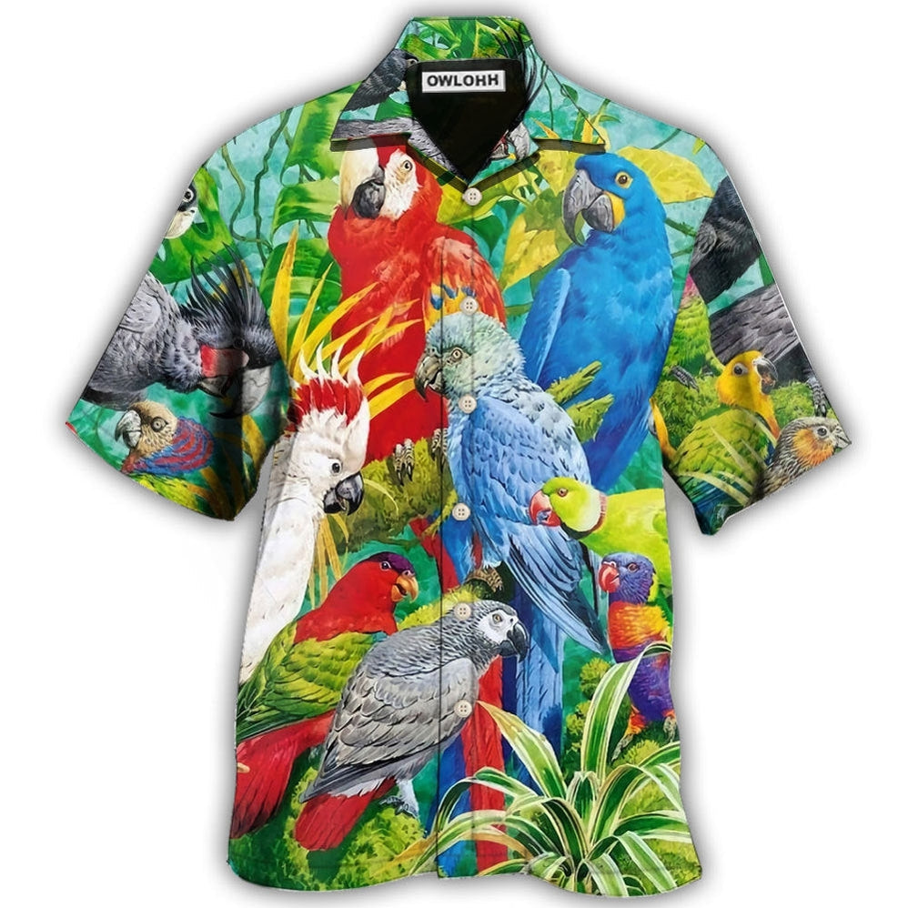 Hawaiian Shirt / Adults / S Parrot Tropical Summer Style - Hawaiian shirt - Owls Matrix LTD