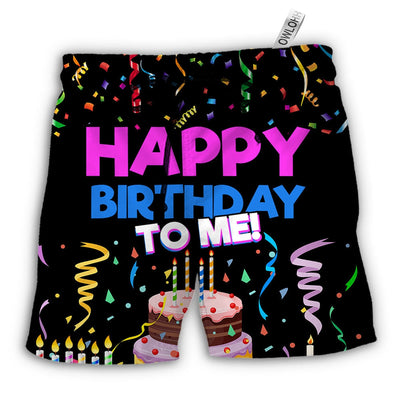 Beach Short / Adults / S Birthday Happy Birthday To Me - Beach Short - Owls Matrix LTD