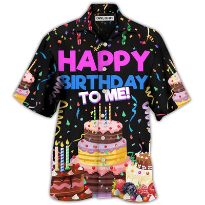 Hawaiian Shirt / Adults / S Birthday Happy Birthday To Me - Hawaiian Shirt - Owls Matrix LTD