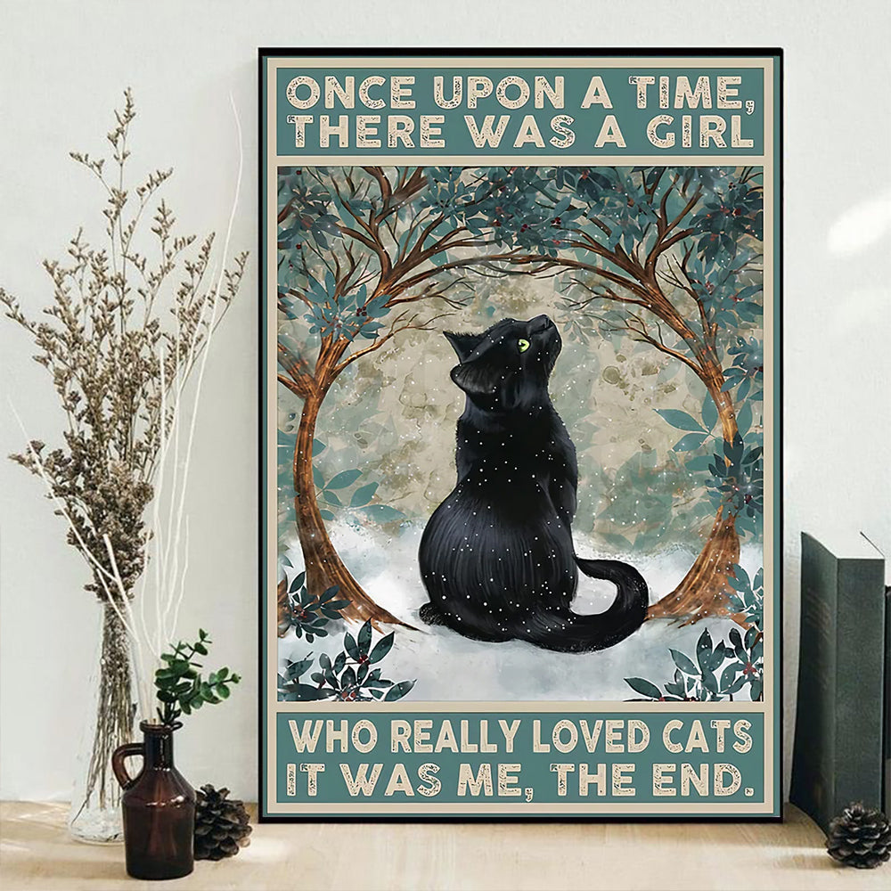 Black Cat Really Loved Black Cats - Vertical Poster - Owls Matrix LTD