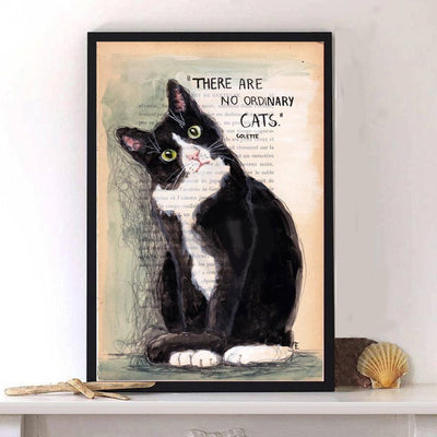 Black Cat There're No Ordinary Cats - Vertical Poster - Owls Matrix LTD