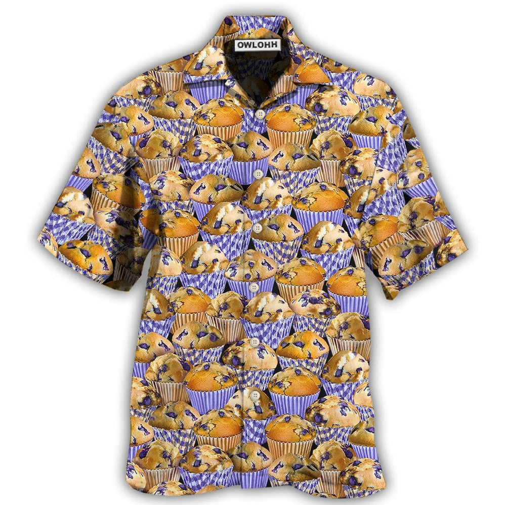 Hawaiian Shirt / Adults / S Cake Loves Baking Yummy Blueberry Cake - Hawaiian Shirt - Owls Matrix LTD