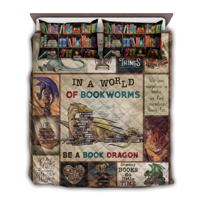 TWIN ( 50 x 60 INCH ) Book Be A Book Dragon Amazing Sleeping - Quilt Set - Owls Matrix LTD