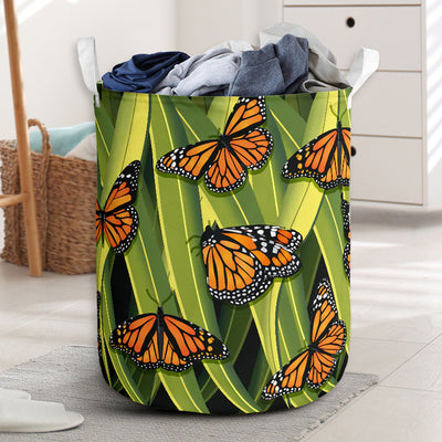 Butterfly Art Gourds Style - Laundry Basket - Owls Matrix LTD