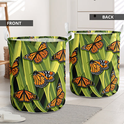 Butterfly Art Gourds Style - Laundry Basket - Owls Matrix LTD