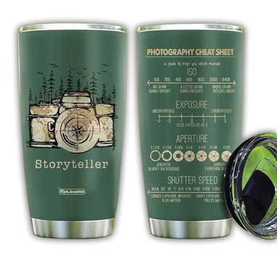 20OZ Camera Tells Your Story And Save Your Memory - Tumbler - Owls Matrix LTD