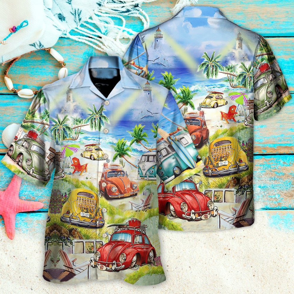 Camping Life Style Love Beach - Hawaiian Shirt - Owls Matrix LTD