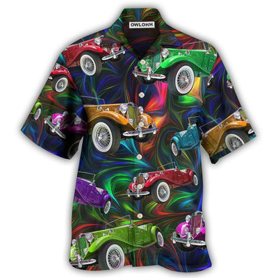 Car Retro Colorful Vibe - Hawaiian Shirt - Owls Matrix LTD