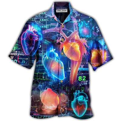 Hawaiian Shirt / Adults / S Cardiologist One A Cardiologist Always A Cardiologist - Hawaiian Shirt - Owls Matrix LTD