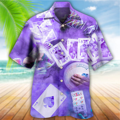 Gambling Purple Style - Hawaiian Shirt - Owls Matrix LTD