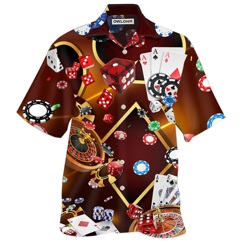 Hawaiian Shirt / Adults / S Gambling Casino Luxury - Hawaiian Shirt - Owls Matrix LTD