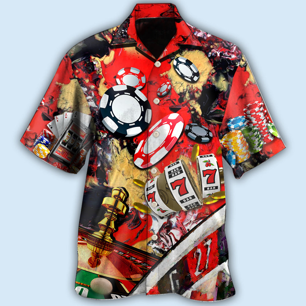 Gambling Casino Gambling Style - Hawaiian Shirt - Owls Matrix LTD