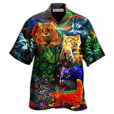 Hawaiian Shirt / Adults / S Cat In My Dream I'm So Happy - Hawaiian Shirt - Owls Matrix LTD