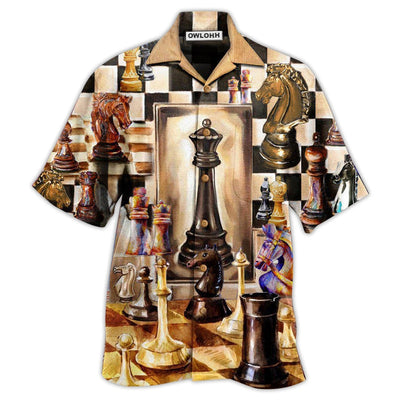 Hawaiian Shirt / Adults / S Chess Vintage We Are All Being Played Chess - Hawaiian Shirt - Owls Matrix LTD