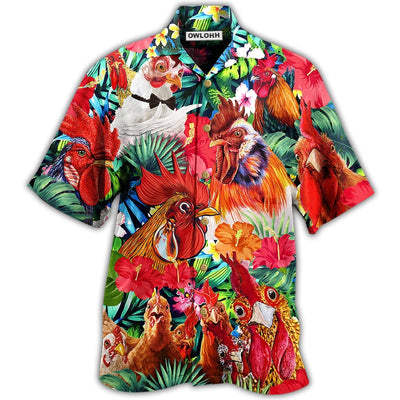 Hawaiian Shirt / Adults / S Chicken Love Farm Wonder - Hawaiian Shirt - Owls Matrix LTD