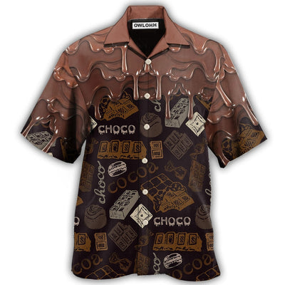Hawaiian Shirt / Adults / S Chocolate Delicious Lover - Hawaiian Shirt - Owls Matrix LTD