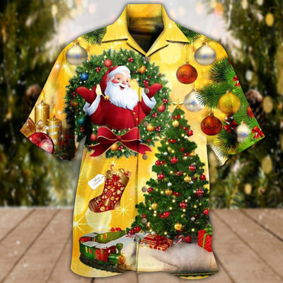 Christmas Tree Yellow Stunning Night - Hawaiian Shirt - Owls Matrix LTD