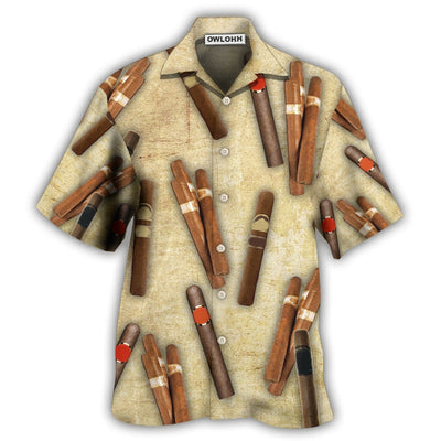 Hawaiian Shirt / Adults / S Cigar Oh My Therapy - Hawaiian Shirt - Owls Matrix LTD