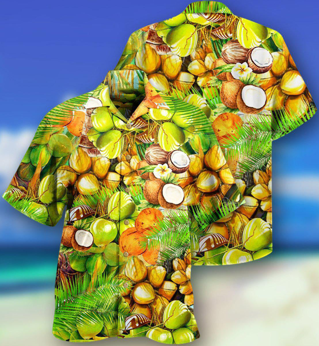 Coconut Brings Fresh To Summer Cool - Hawaiian Shirt - Owls Matrix LTD