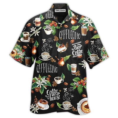Hawaiian Shirt / Adults / S Coffee I Love Coffee Leaf - Hawaiian Shirt - Owls Matrix LTD